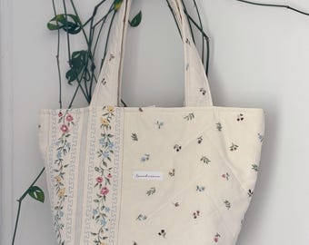 Hand Quilted/Handmade Cotton Tote Bags (S)