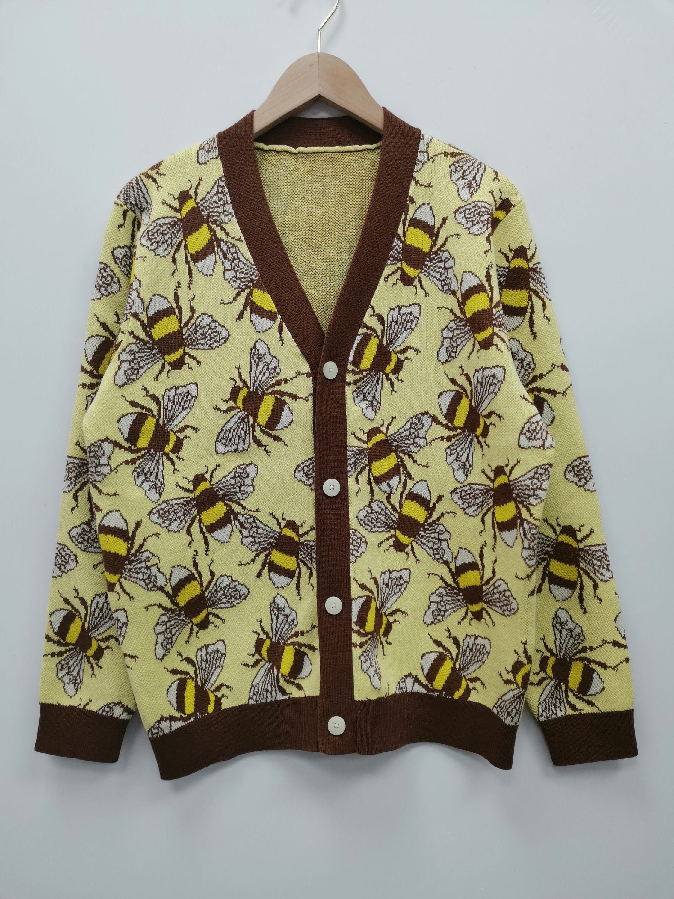 The Cardi Bee bumblebee Cardigan - Etsy
