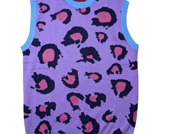 Purple Leopard Vest