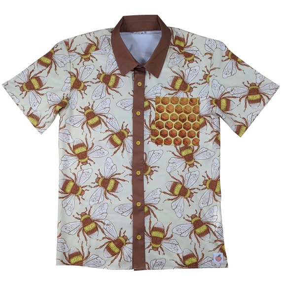 Bumblebee Button up Shirt - Etsy