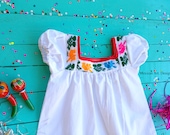 1st Birthday Dress for Little Girls, Baby Girl Dress, Baby Mexican Dress, Birthday Smash Cake, Birthday Girl Outfit, 12 Months Baby Dress