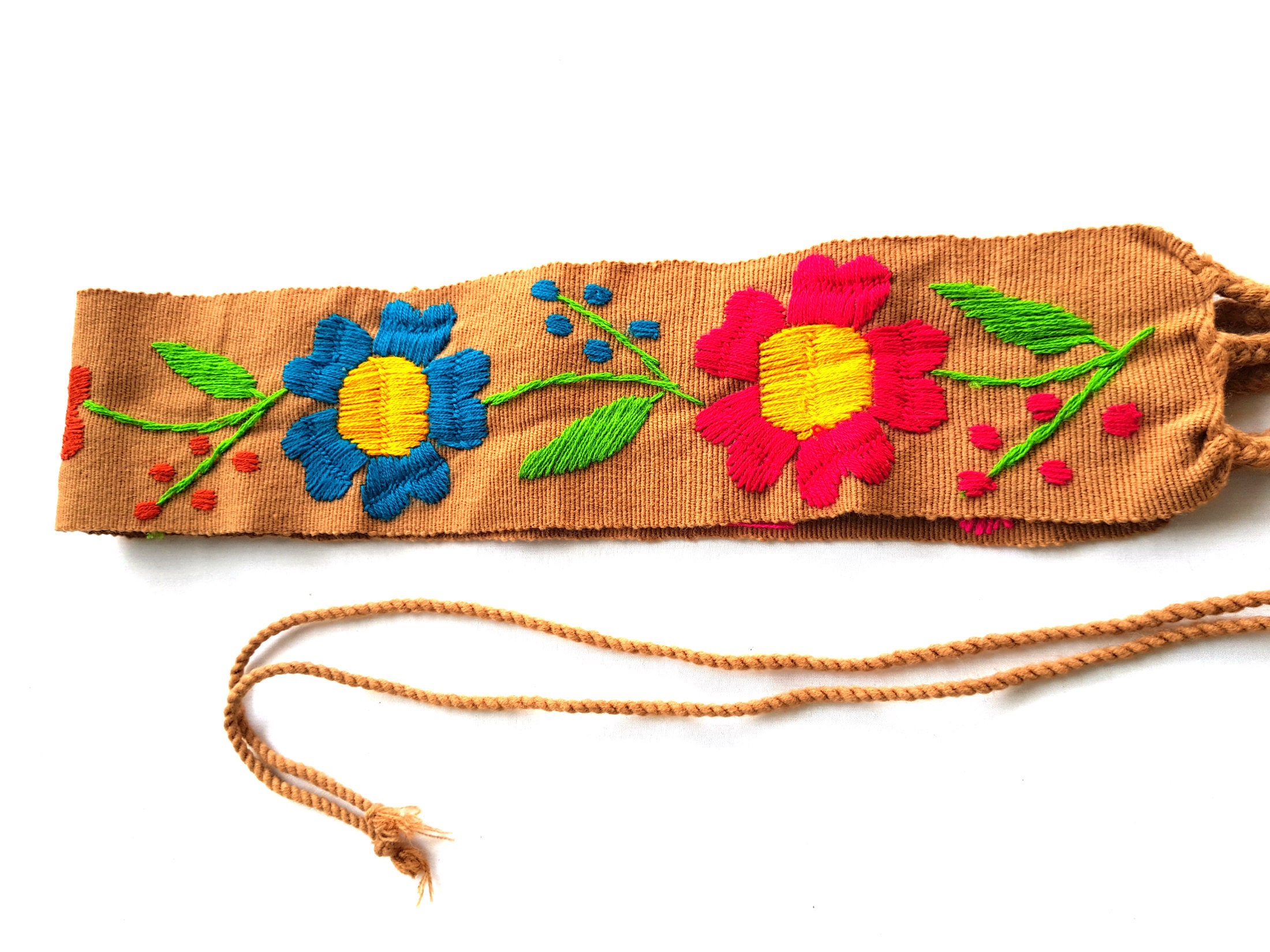 Mexican Sash Belt Tie Belt Ethnic Belt Embroidered Belt Etsy