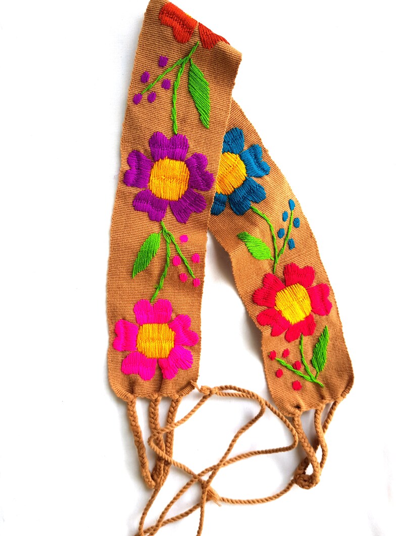 Mexican Sash Belt Tie Belt Ethnic Belt Embroidered Belt Etsy