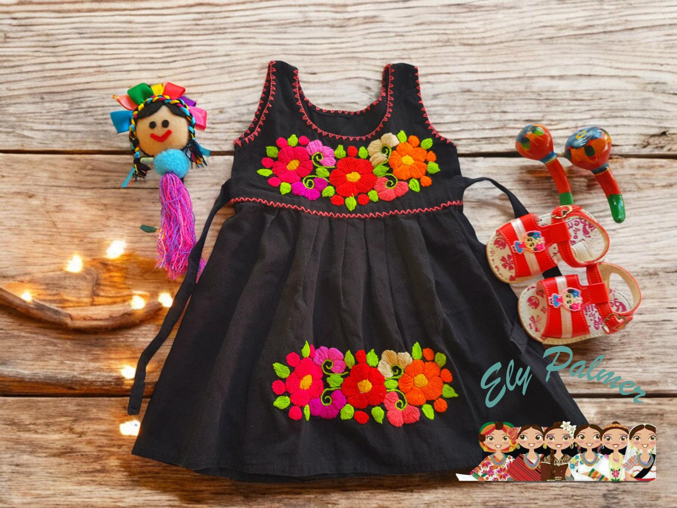 Años Vestidos De Manta Para Presentacion Vestido Mexicano De Manta