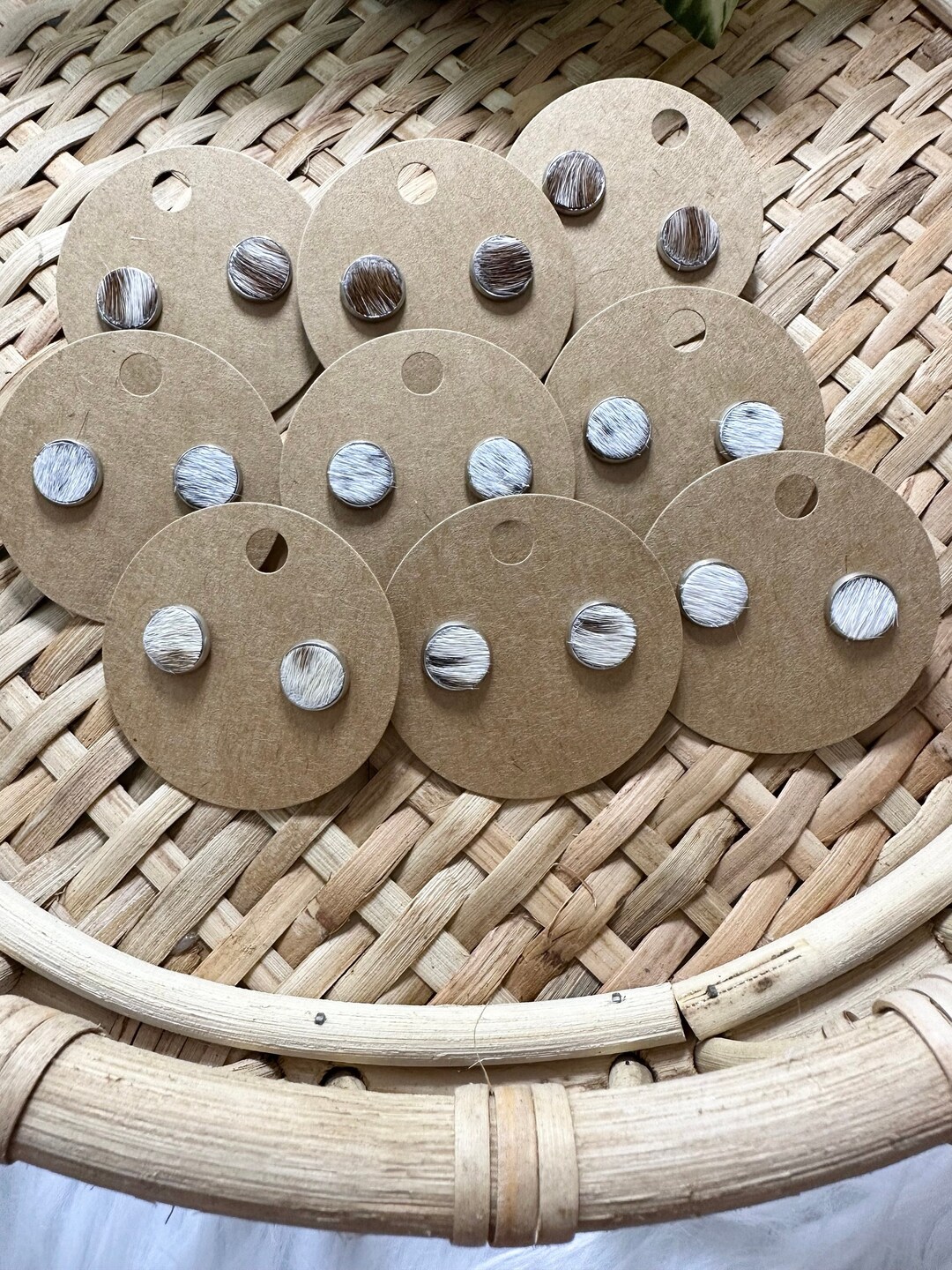 Genuine Cowhide Earrings, Western Jewelry, Cowhide Earrings, Cowhide