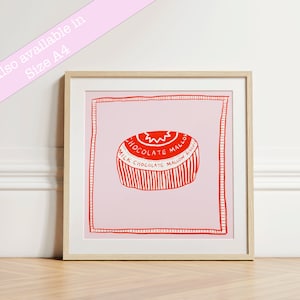 Tunnock's Teacake Print: Scottish Kitchen Wall Art