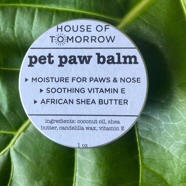 Pet Balm Paw Salve Dog Balm With Shea Butter Coconut Oil Vitamin E Pet Salve Vegan Formula Paw Balm Paw Pad Balm Dog Salve Dog Paw Cream