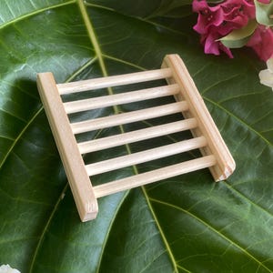 Natural Soap Dish, Sustainable Soap Tray or Shampoo Bar Holder, Self Draining, for Bath or Kitchen, Eco-Friendly
