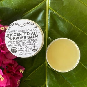 Vegan Tattoo Balm, All Purpose Healing Salve, Splinters, Cuts, Scrapes, Chapped Skin & Lips Moisturizer Ointment Vegan