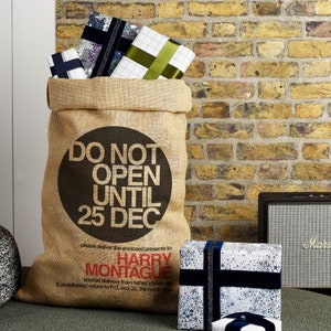 Santa Sack - Christmas sack - Personalised Santa Sack - Personalized Christmas Sack - Jute Sack - Jute Bag - Christmas stocking - Xmas sack