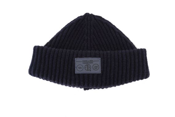 navy fisherman beanie