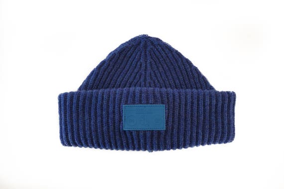 blue fisherman beanie