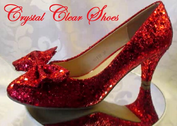 red sparkly dorothy shoes