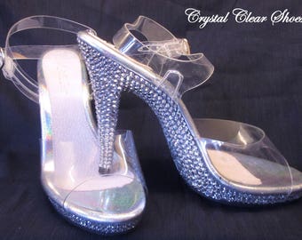 Women Competition High Heels Shoes, Crystal Competition Shoes, Fitness Competition Shoes,  Bikini Competition, Customised Competition Shoes