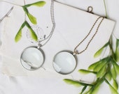 Magnifying Glass necklace. Reading monocle necklace. Loupe Necklace. Gift for mum. Gift for teacher