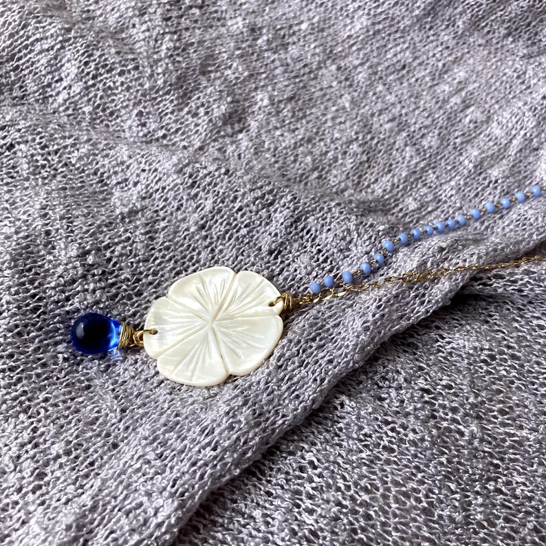 Frangipani Necklace. Layered and Long Frangipani Necklace. Etsy