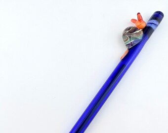 Handmade Snail on Colored Glass Ballpoint Pen: Custom Pens, Made to Order