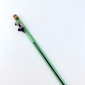 Otter On Green GLASS PEN - Handmade Pens | Glass Pens | Handcrafted Pens | Otter Pens | Custom Pens | Refillable Pens | Otter Gifts