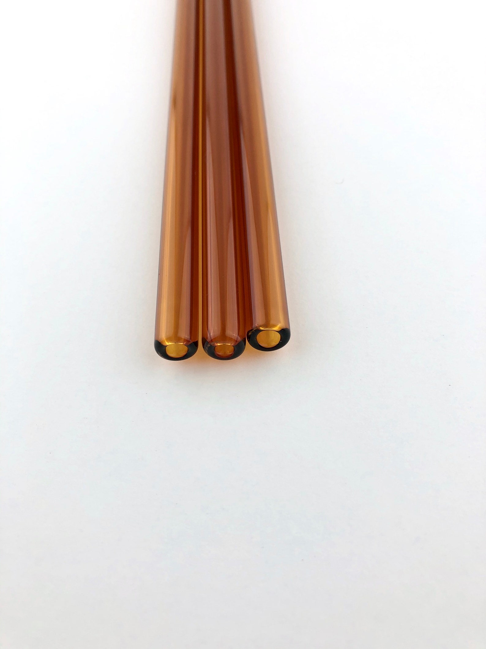 Amber GLASS STRAW Amber Straws Reusable Straws Eco Etsy