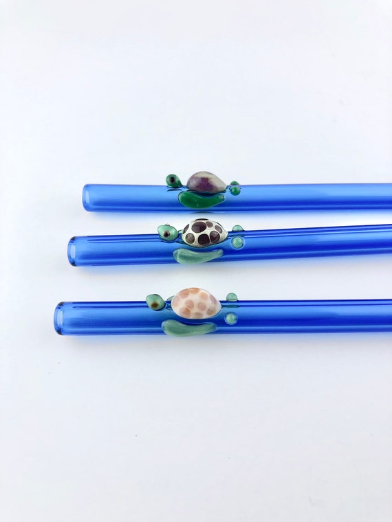 TURTLE Dot GLASS STRAW - Reusable Straws, Glass Straws, Eco Friendly  Straws, Turtle Straws, Boba Straws, Smoothie Straws