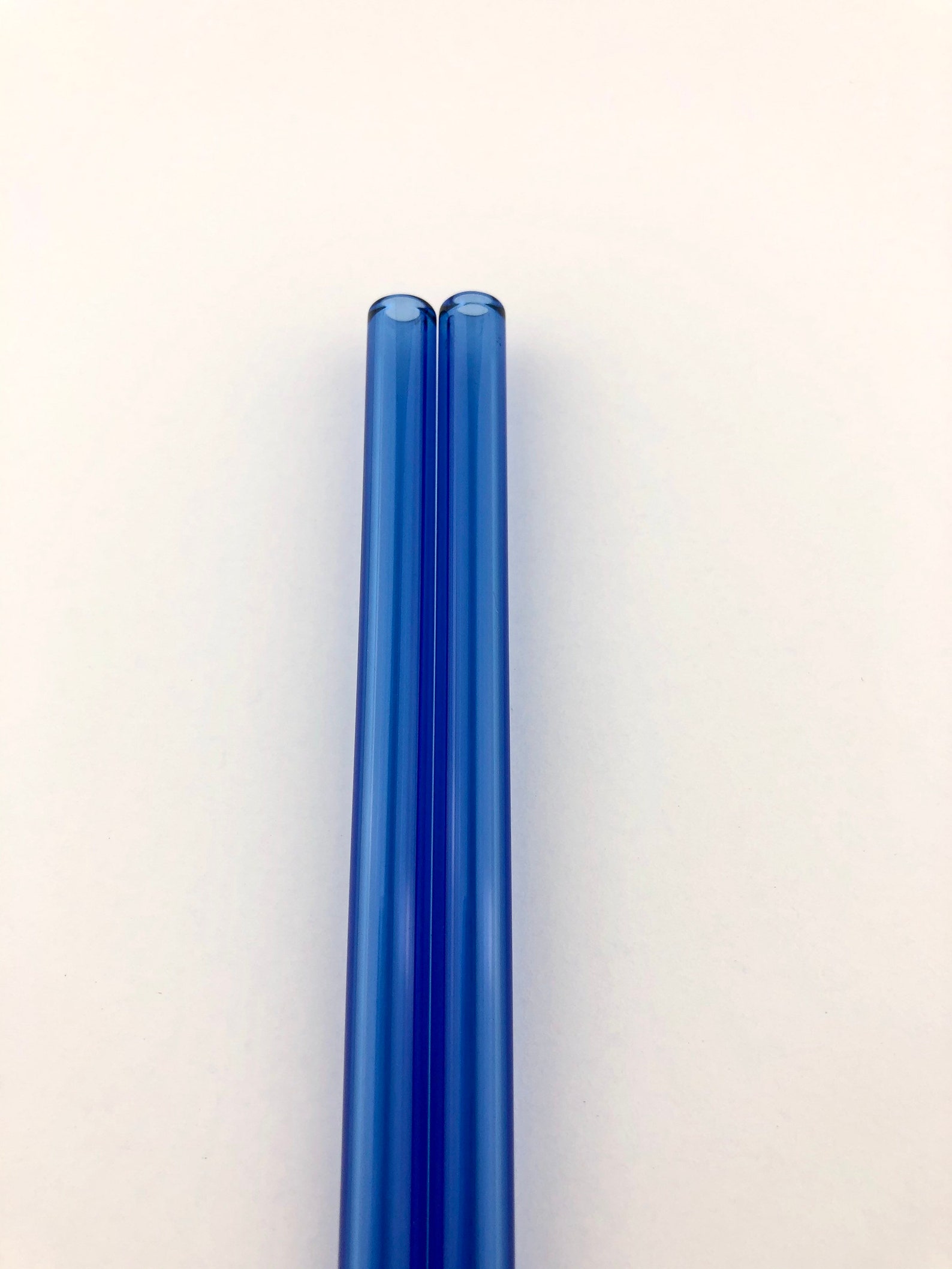 Light Blue GLASS STRAW Light Blue Straws Reusable Straws Etsy