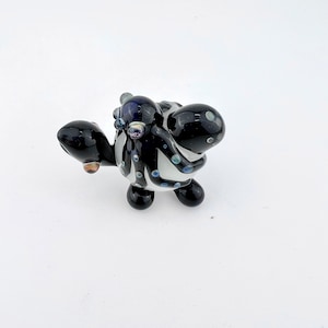 Glass Spider Turtle Sculpture - Custom Made to Order Glass Sculptures | Turtle Figurines | Halloween Decor | Glass Figurines | Spider Gifts