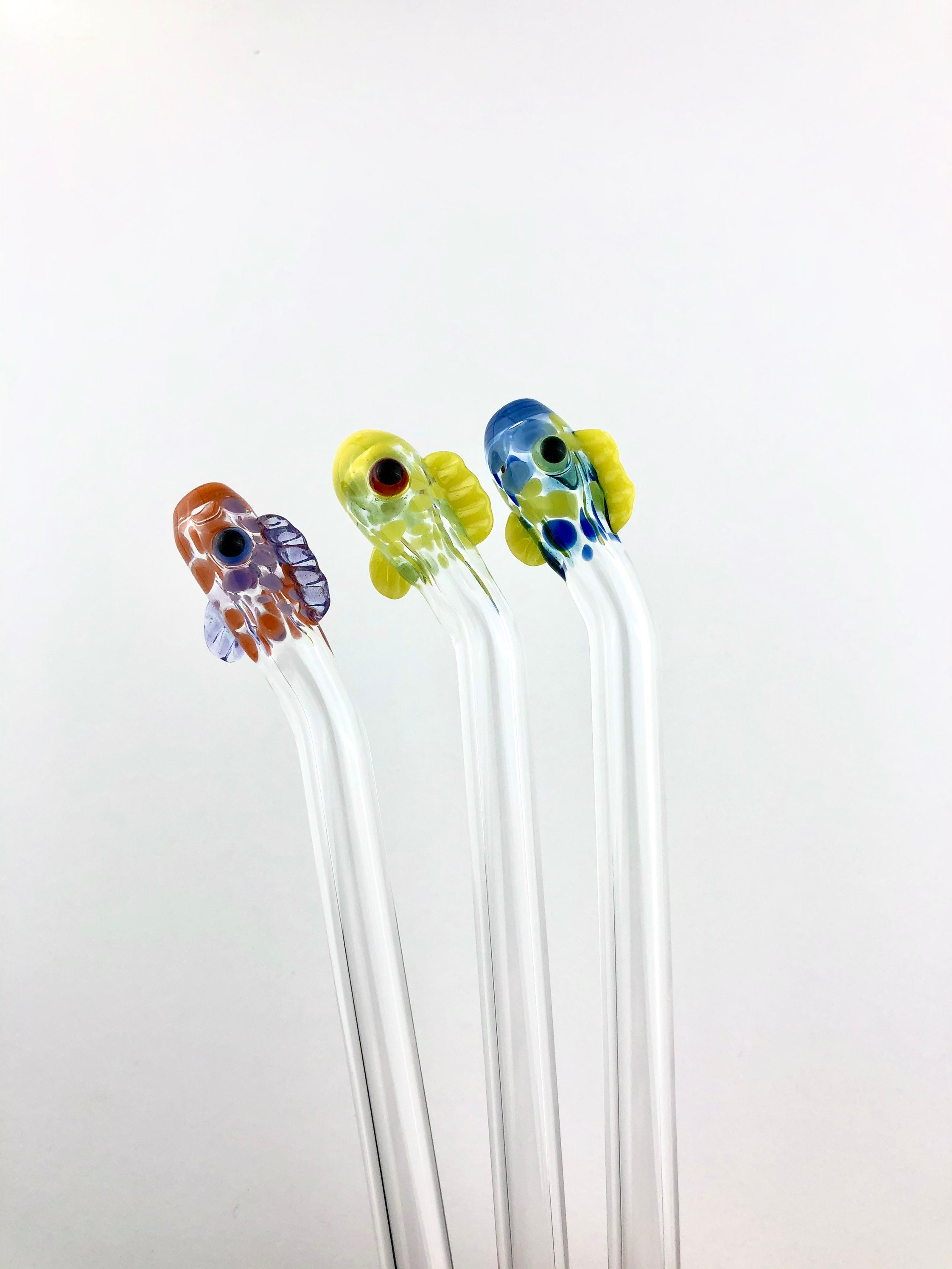 reusable glass tumbler with straw