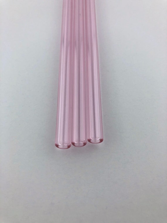 Wholesale Pink GLASS STRAWS Wholesale Straws Reusable Straws Wedding Favors Pink  Straws Wholesale Glass Straws Party Favors 