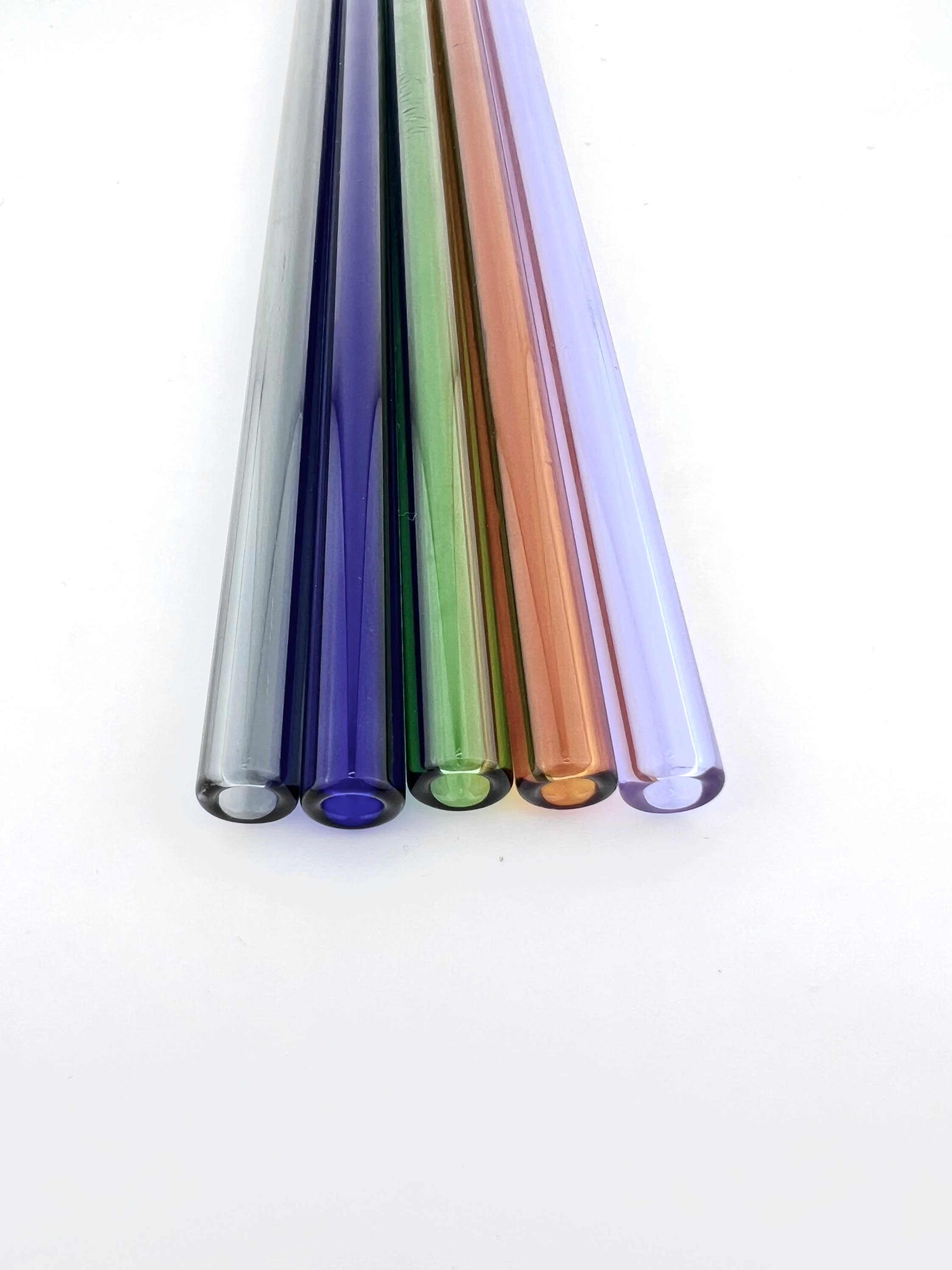 COLORED BOROSILICATE GLASS STRAWS