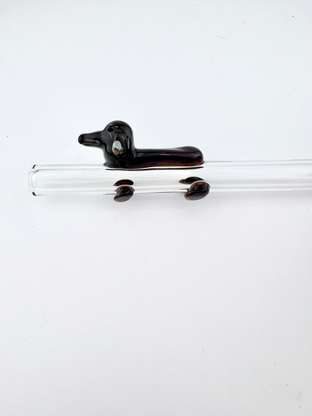 Wiener Dog GLASS STRAW Reusable Straws Wiener Dog Straws Smoothie