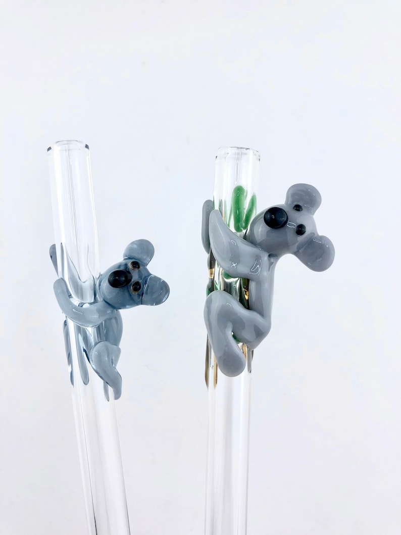 Luv4Erth Koala Glass Straw - Thumbnail 2