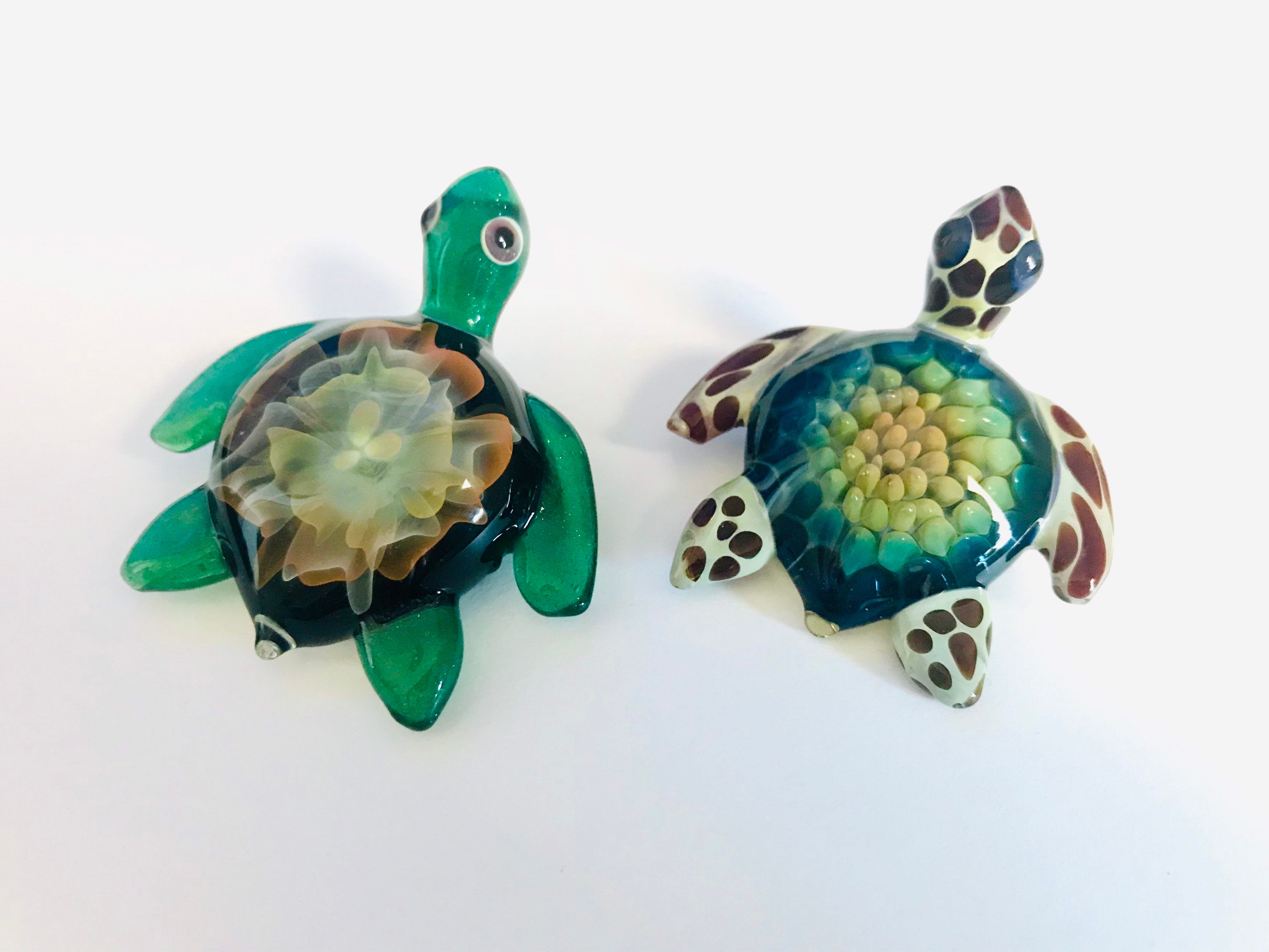 Glass Sea Turtle Sculpture Custom Made to Order Sea Turtle Sculptures