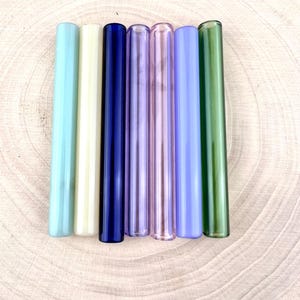 Colored Short Glass Straw | Shot Straws | Short Straws | Cocktail Straws | Colored Straws | Mini Straws | Party Straws | Reusable Straws