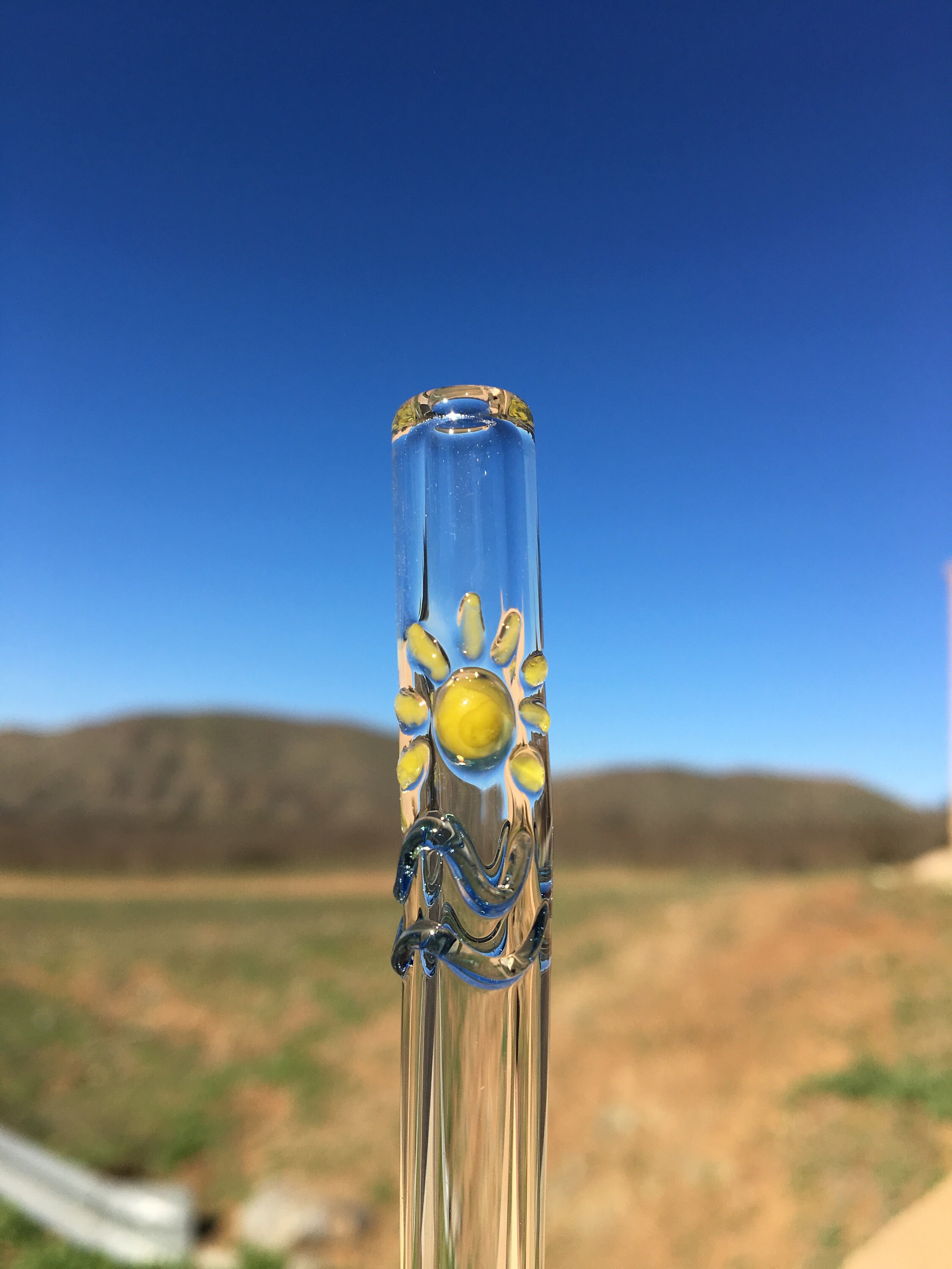 Sun GLASS STRAWS Reusable Straws Glass Straw Eco Friendly Straw