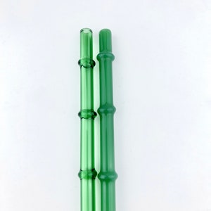 Regular Bamboo GLASS STRAW - Custom Straws | Handmade Straws | Reusable Straw | Glass Straws | Bamboo Straws | Green Straws | Bamboo Gifts