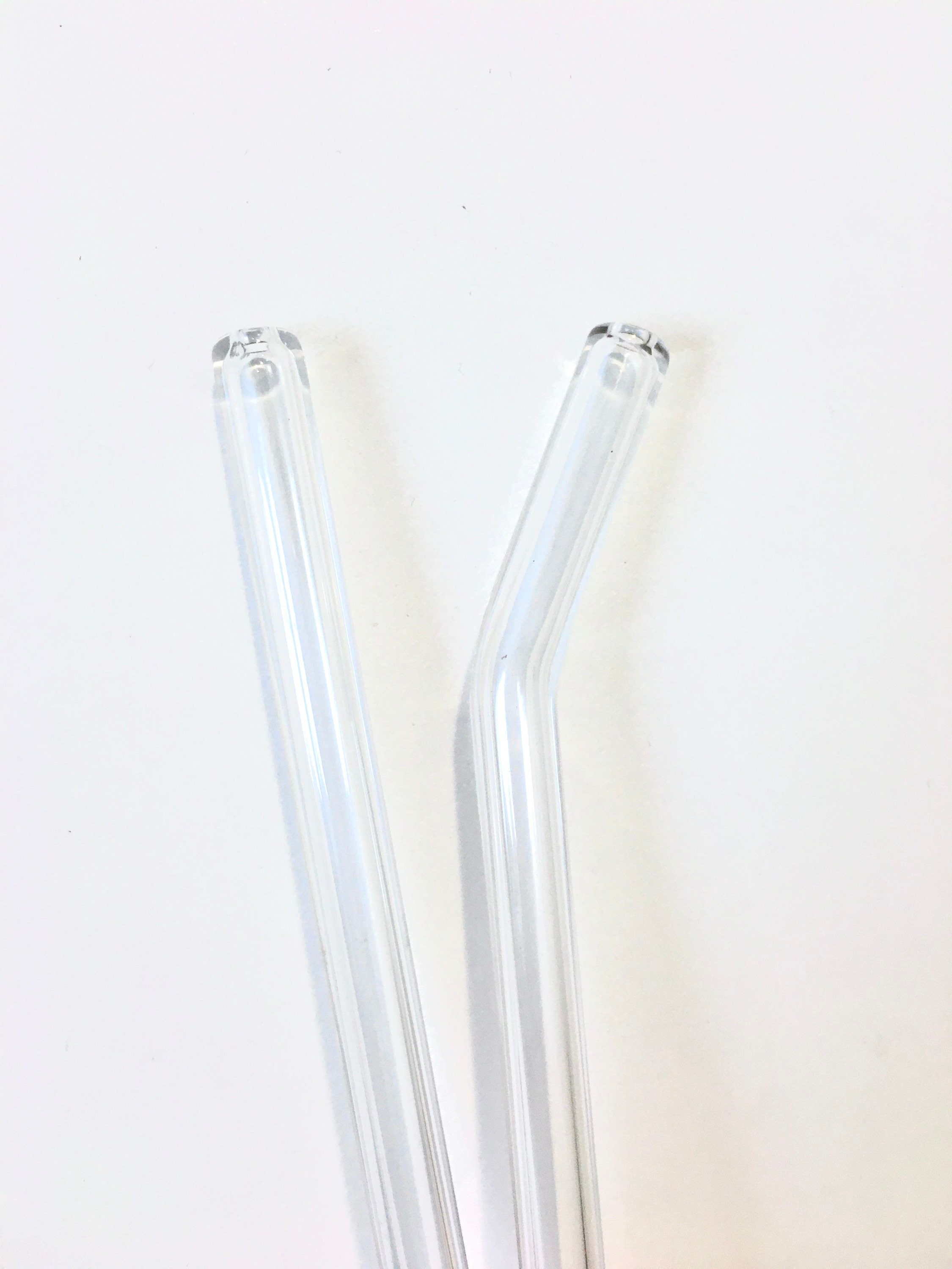 Wholesale Glass Straws: Set of 4 Extra Wide Smoothie Straws for your store