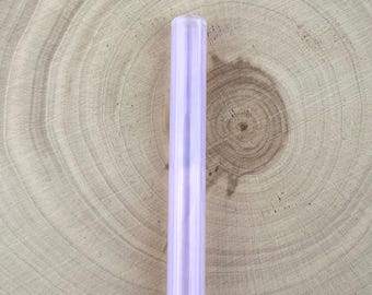 Iridescent Pink Glass Straw: Reusable, Eco-Friendly