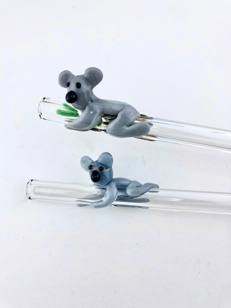 Luv4Erth Koala Glass Straw
