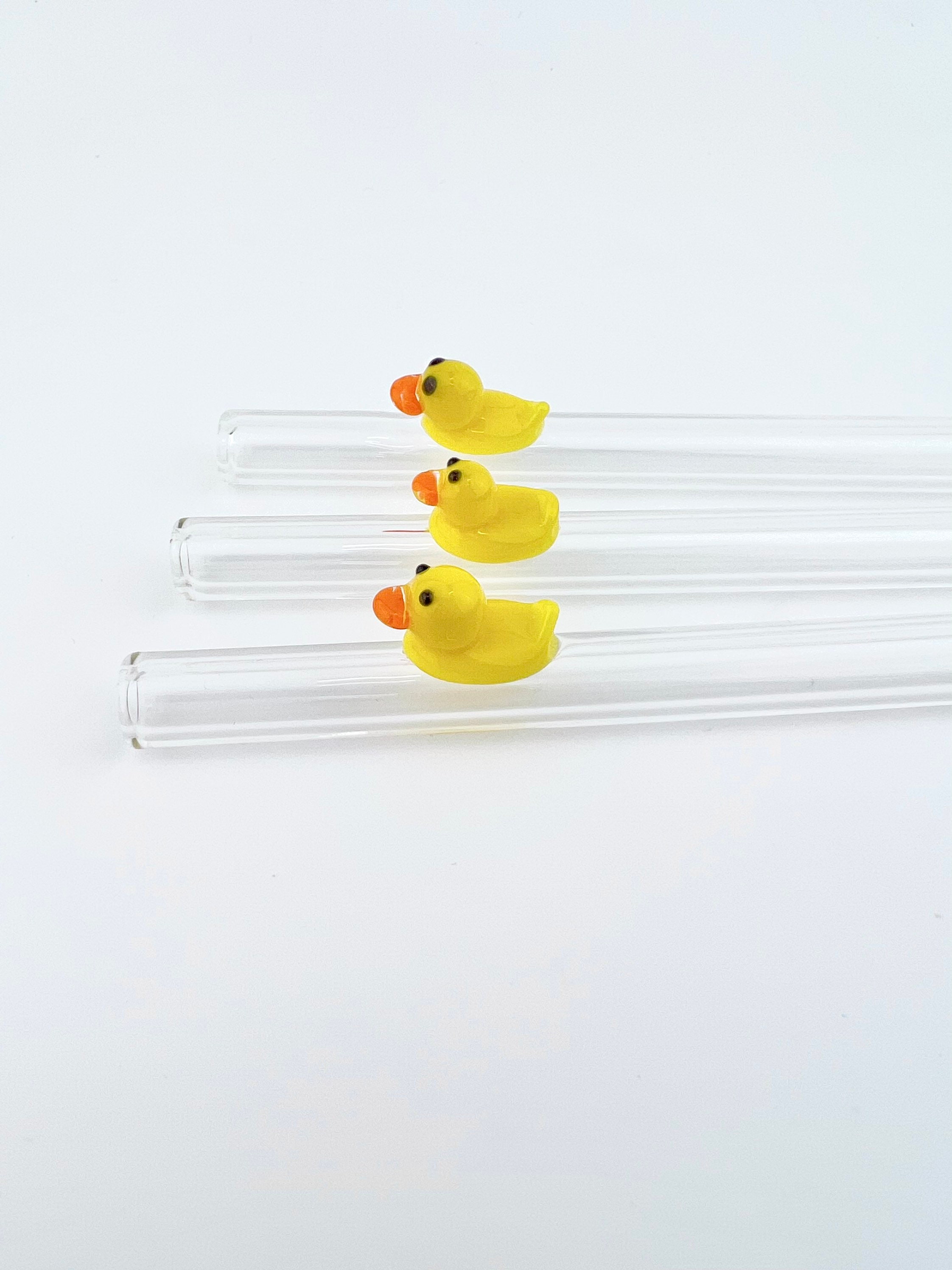 Rubber Duck GLASS STRAW - Reusable Straws, Glass Straws, Eco Friendly  Straws, Duck Straw, Boba Straws, Smoothie Straws