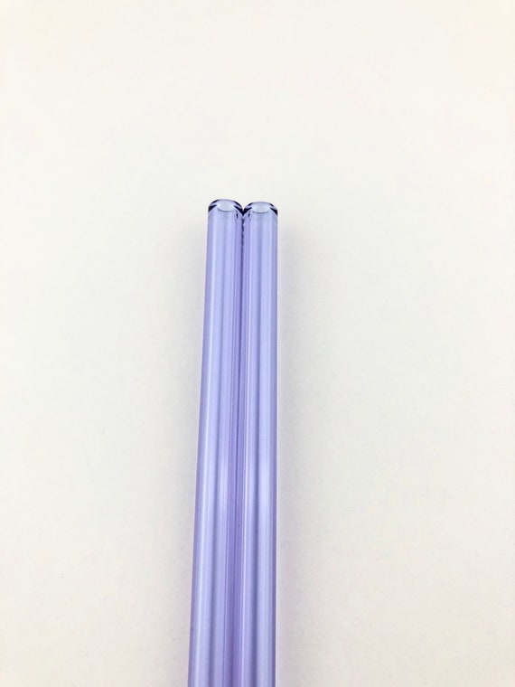 Colored Straight Glass Straws - Single Straw