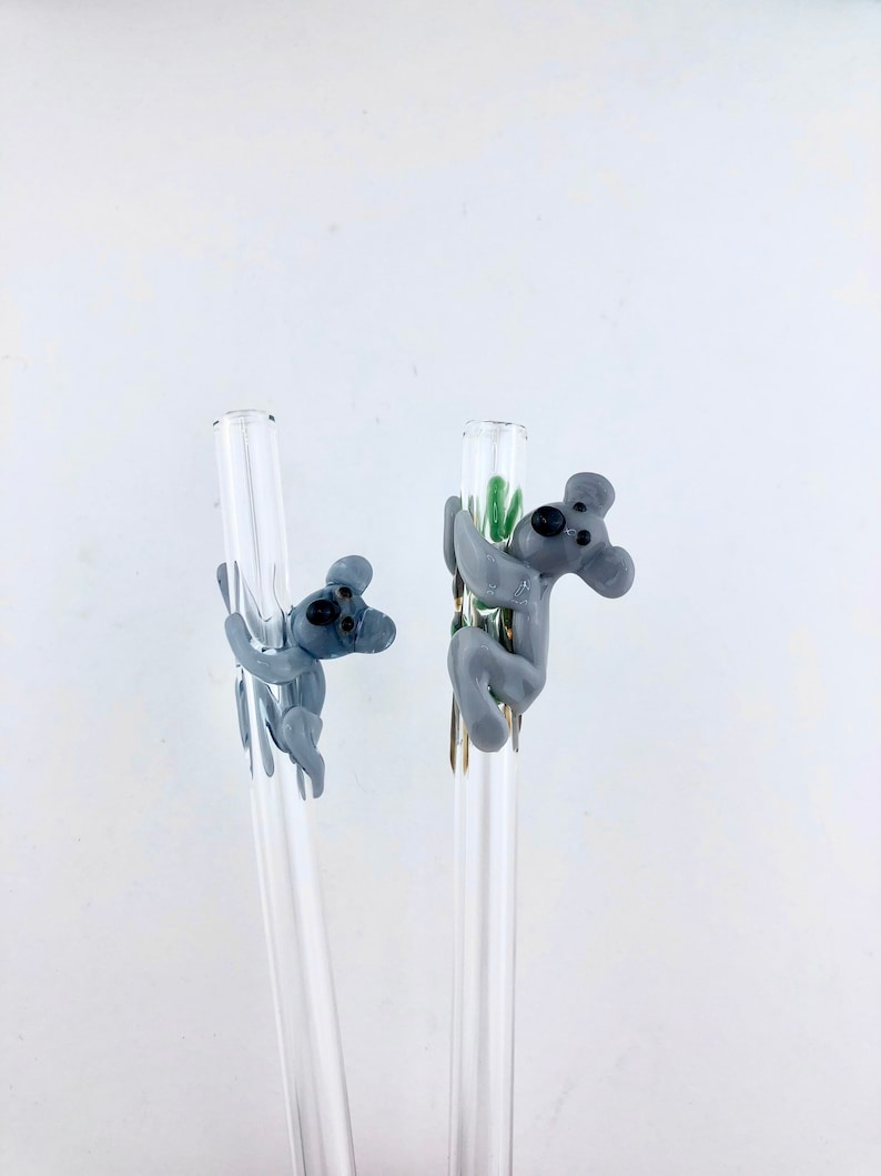 Luv4Erth Koala Glass Straw - Thumbnail 3