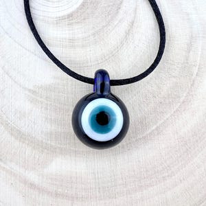 Handblown Glass Evil Eye Pendant | Evil Eye Necklace | Glass Pendant | Handmade Pendant | Unique Necklaces | Glass Pendy | Glass Necklace