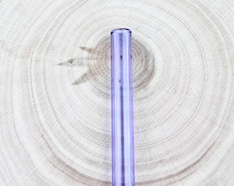 Purple Glass Straw: Reusable, Eco-Friendly Borosilicate Straw