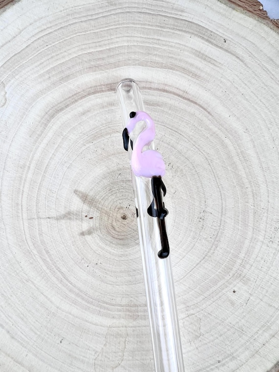 Cannucce Di Vetro Riutilizzabili Rosa - 4 Pezzi Da 20.3cm, Per Bevande Calde E Fredde, Con Spazzola Di Pulizia - Foto 6