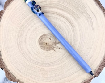 Penna a sfera in vetro tartaruga fatta a mano: penna colorata personalizzata