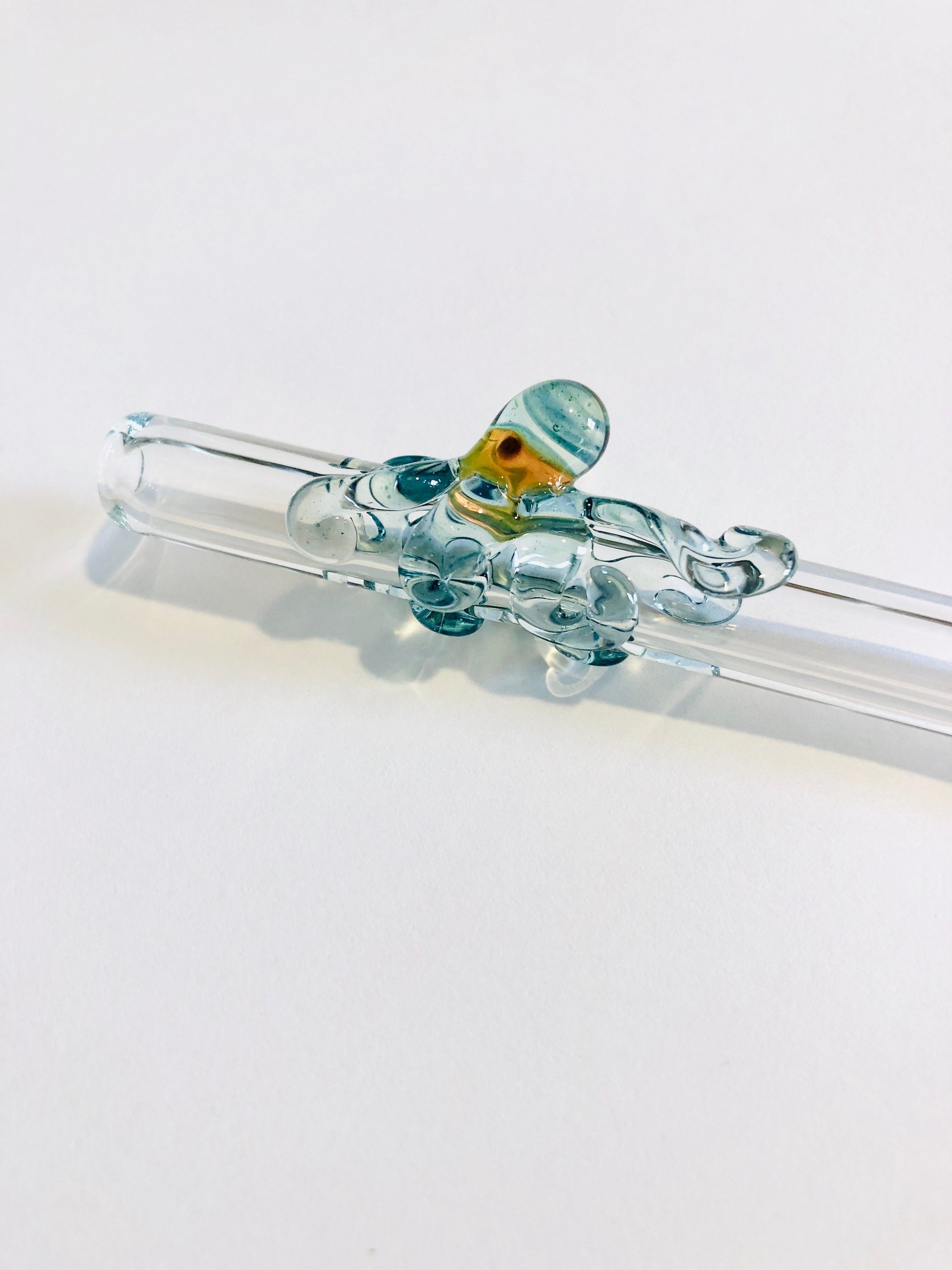 Octopus GLASS STRAWS Custom Straws Reusable Straws Glass Drinking