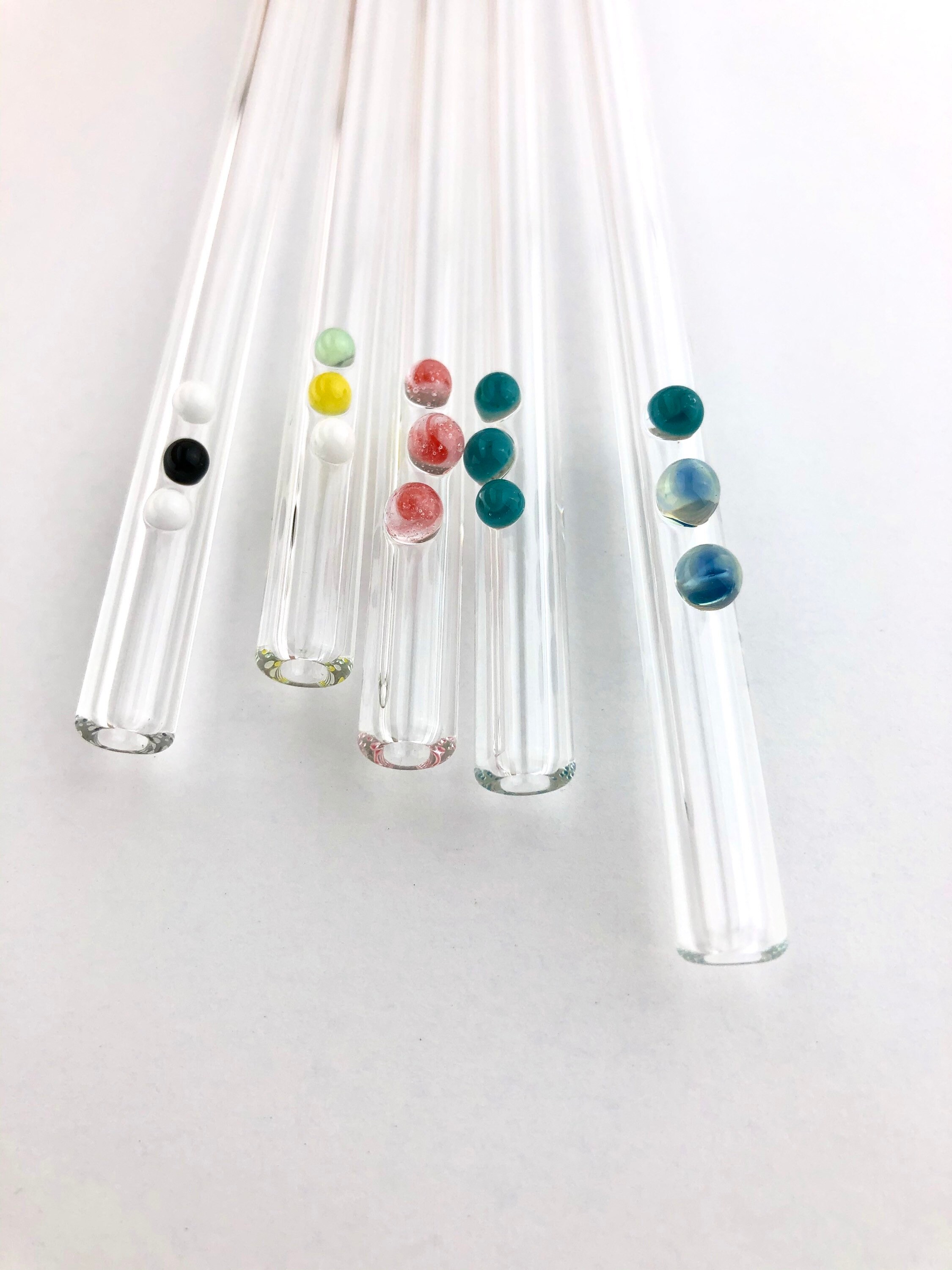 Dot GLASS STRAWS Reusable Straws Boba Straw Dot Straws Smoothie