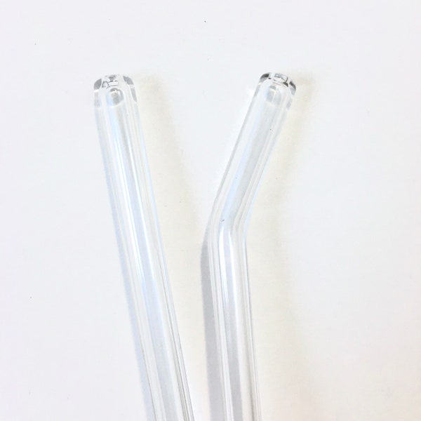 Clear GLASS STRAW - Custom Straws | Reusable Straws | Glass Straws | Eco Friendly Straw | Boba Straws | Smoothie Straws | Thin Straws