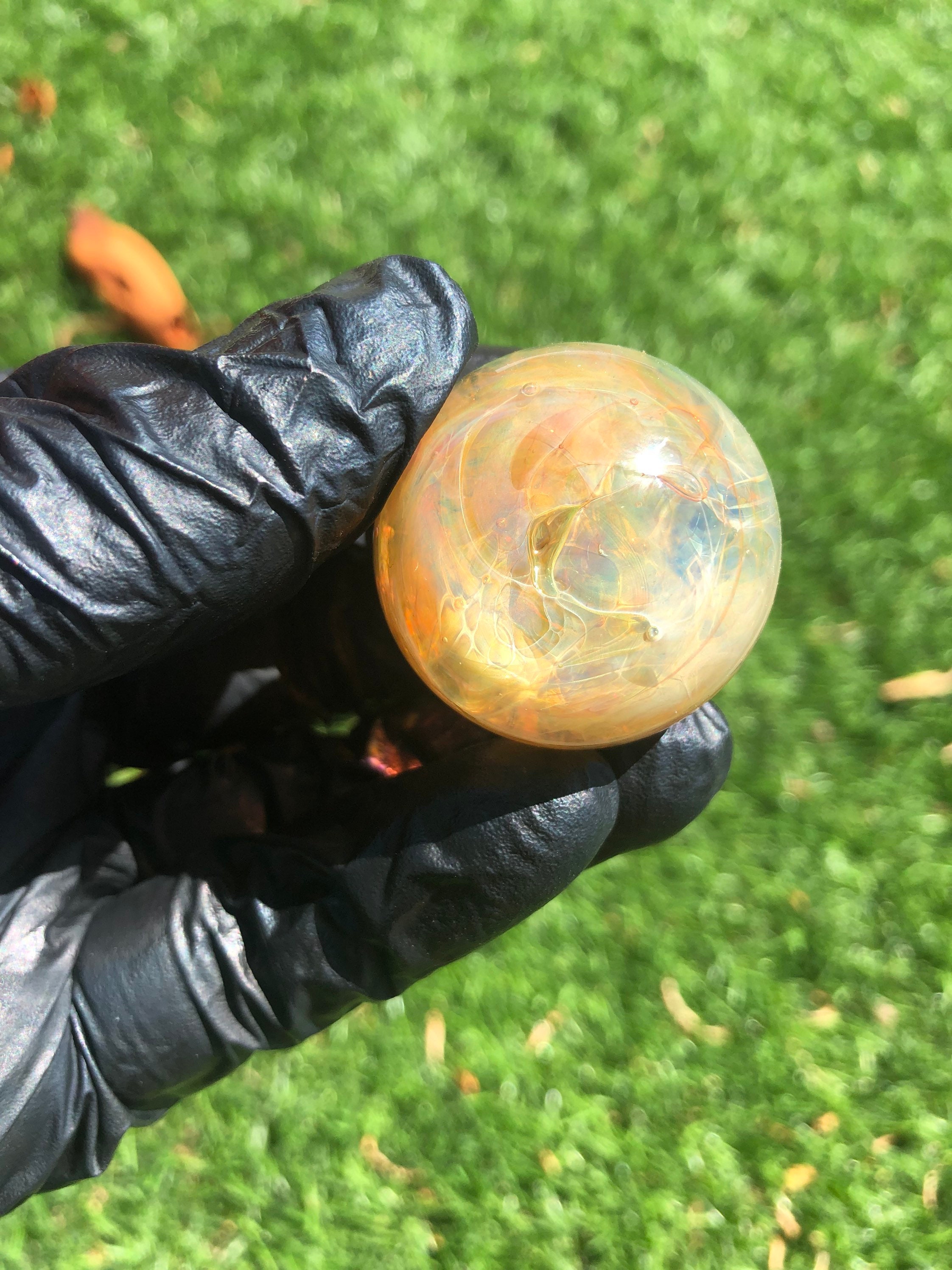 Hand Blown Glass Marble Glass Sphere Glass Orb Fumed Marble