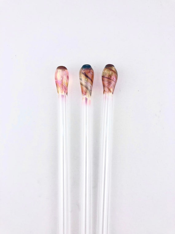 Fumed Bubble GLASS STRAW Reusable Straws Glass Straws Tumbler Straws  Smoothie Straws Thin Straws Bubble Straws Fumed Straws -  Norway